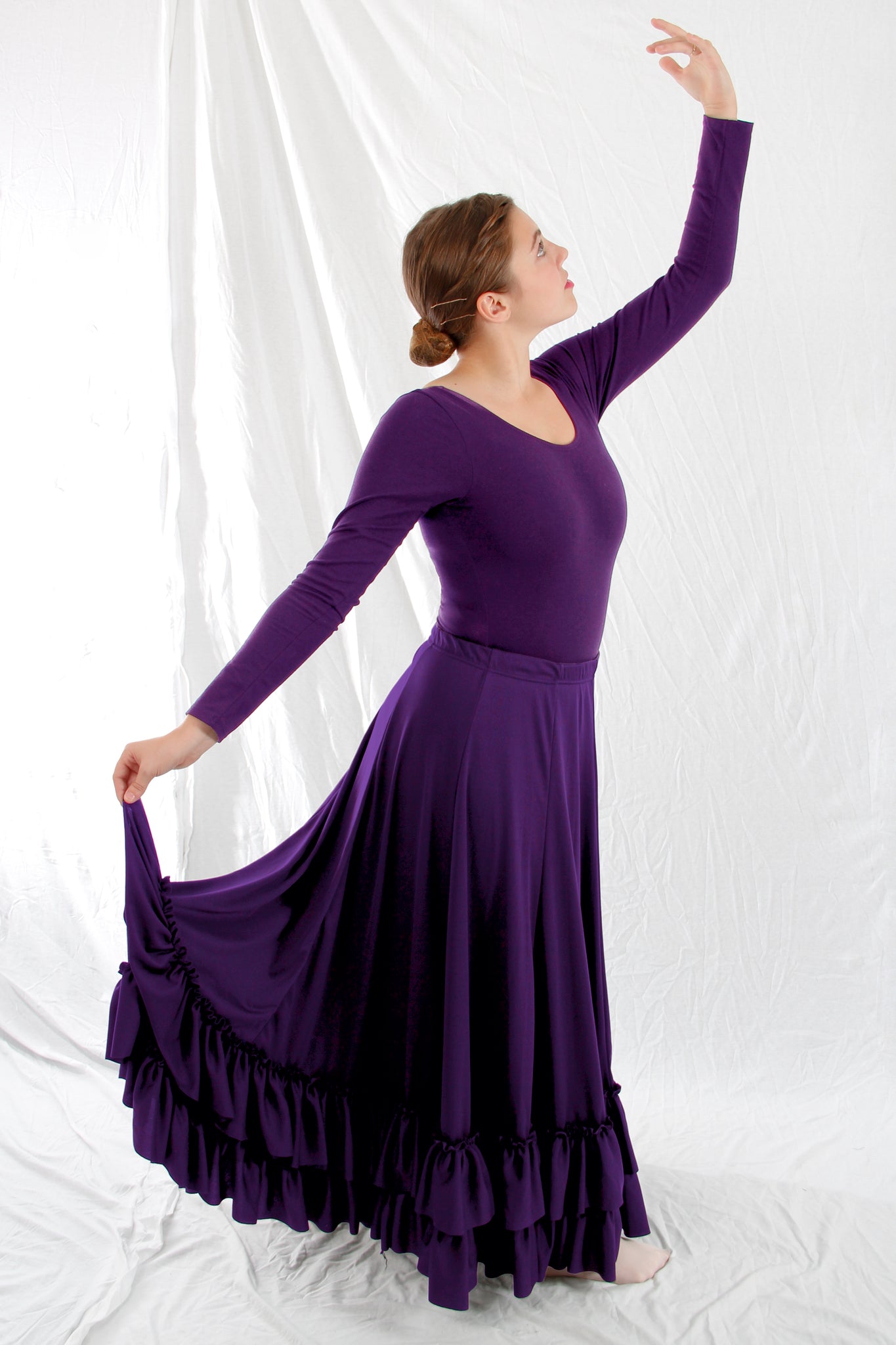 Purple Flamenco Skirt